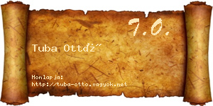 Tuba Ottó névjegykártya
